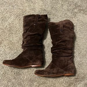 Women’s UGG Australia 1948 Highkoo Boots Brown Suede Slouchy Size 7